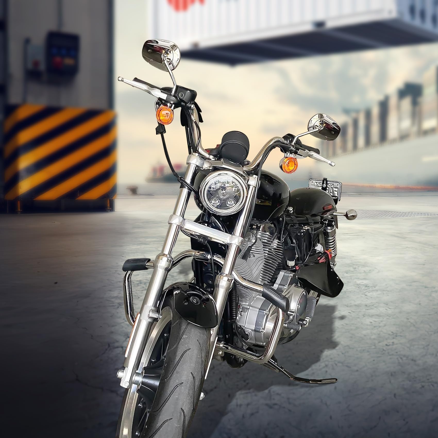 Amazon | XMT-MOTO 1 1/4インチ 口ひげエンジンガード クラッシュバー